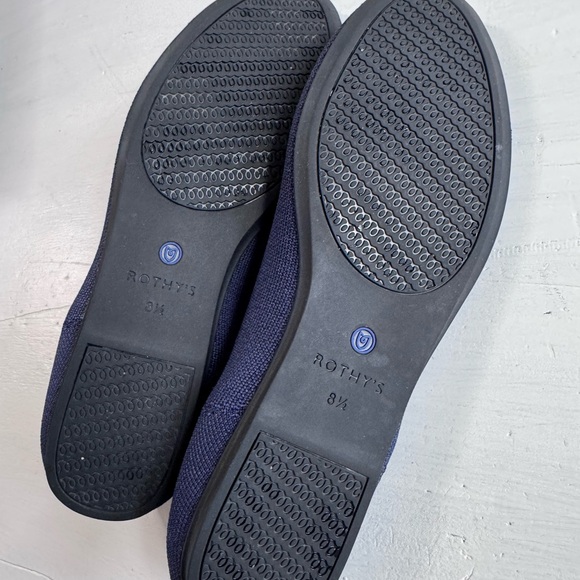 REAL Rothy's Blue Flats Sleek Minimalist Design - Picture 7 of 8